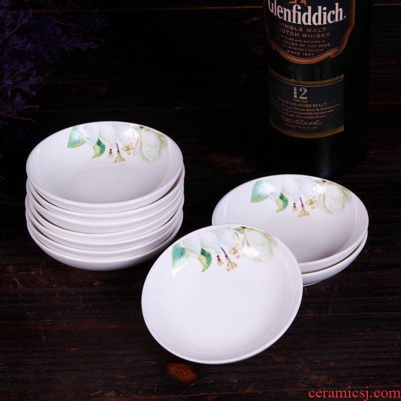 Only 10 to 4 inches of small butterfly son small pure and fresh and ceramic disc snack dish of sauce vinegar taste dish plate w