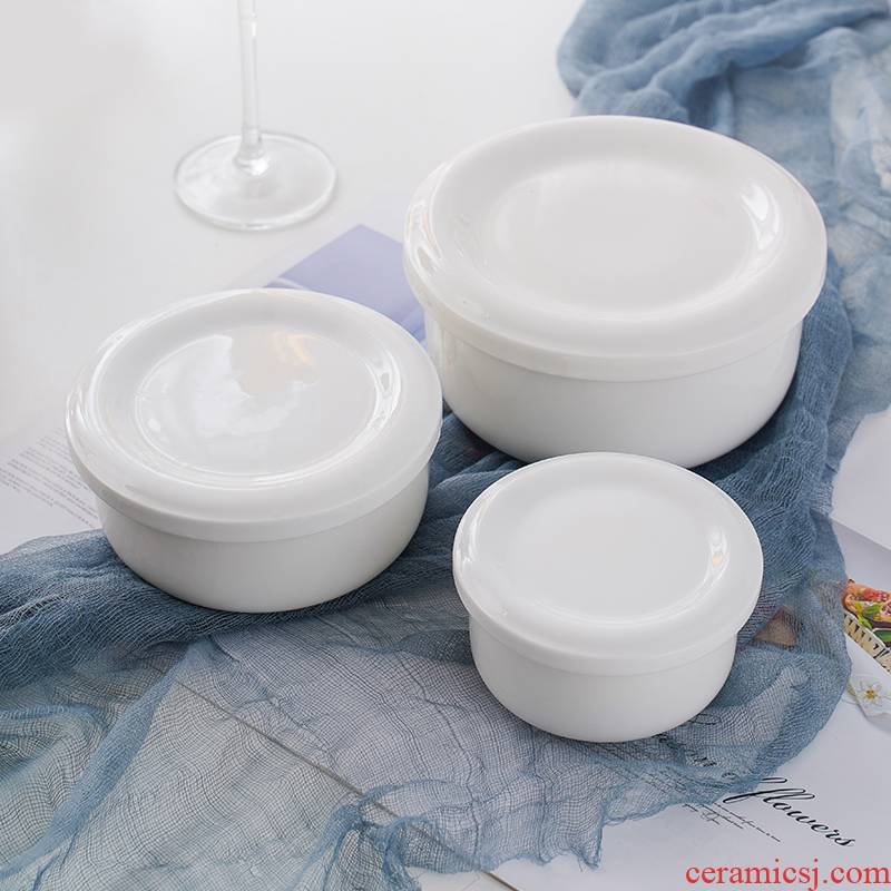 Jingdezhen ceramic bowl with cover lunch box microwave preservation bowl mercifully big rainbow such use students tureen steaming ipads porcelain bowl with cover