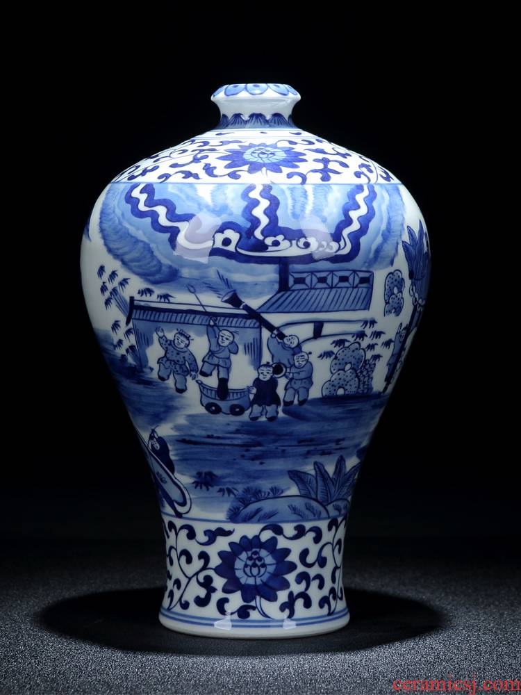 Jingdezhen ceramic vase large household porcelain vase furnishing articles flower arrangement sitting room adornment archaize porcelain vase