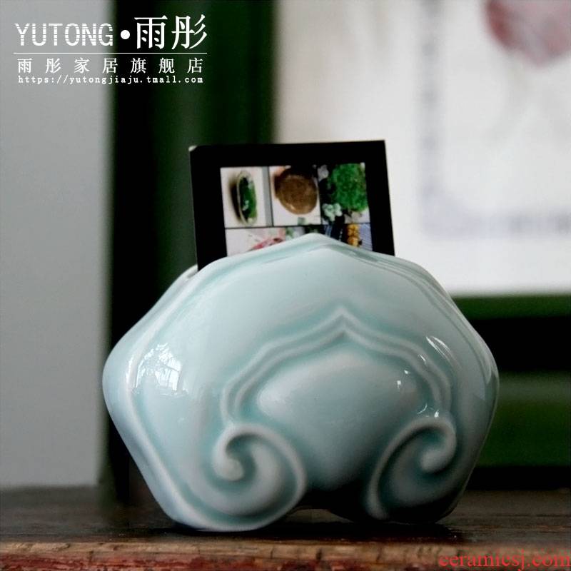 Becomes Tang Chaoying celadon cardcase card inserted jingdezhen ceramic crafts business card