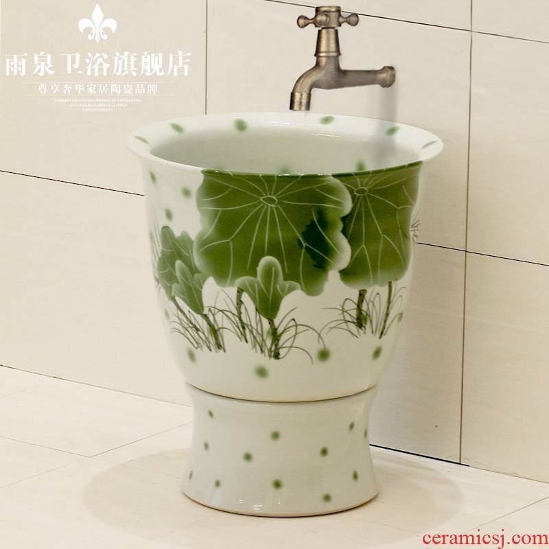 Spring rain jingdezhen ceramic mop pool art basin mop pool mop mop mop mop bucket