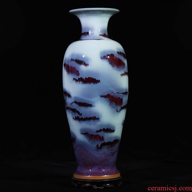 Flower of jun porcelain up jingdezhen ceramics glaze big vase classical modern home sitting room adornment handicraft furnishing articles