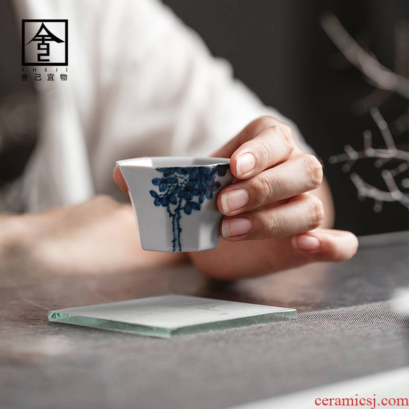 The Self - "appropriate content manually restoring ancient ways masters cup cup sample tea cup hand - made wutong tea cups Japanese jingdezhen
