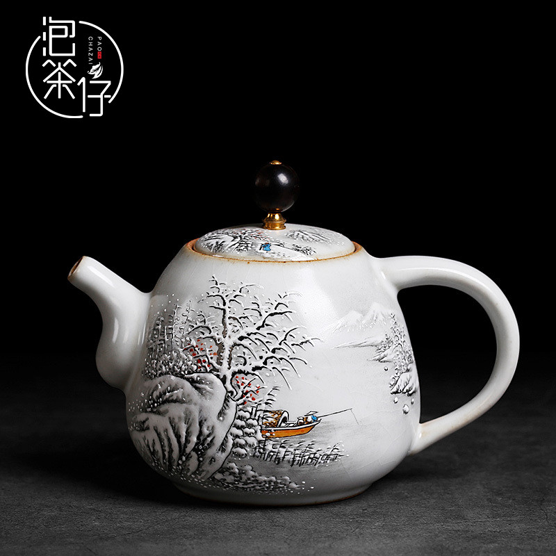 Hand your up jingdezhen slicing ceramics kung fu tea set for its ehrs little teapot a single filter home make tea