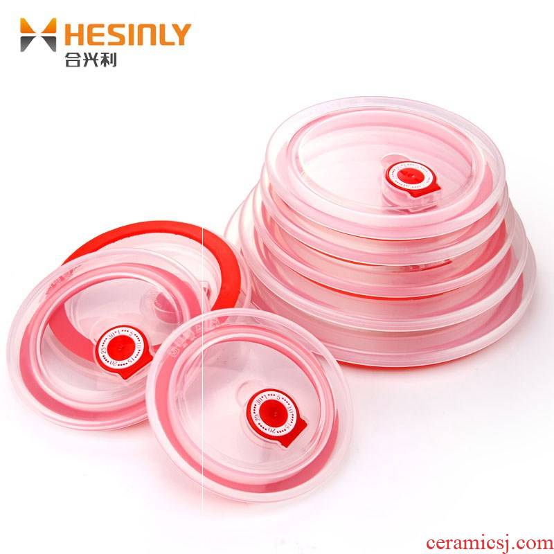 General preservation cover round cover gasket ceramic bowl cover microwave oven heating cover food silicone plastic lid