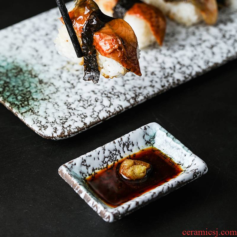 Home restaurant ceramic tableware bean Japanese - style seasoning sauce dish dish dish plate dip vinegar dish of originality