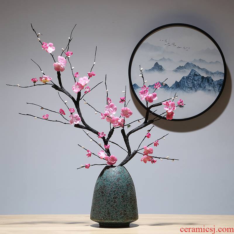 The New Chinese zen furnishing articles pottery vase combination of jingdezhen ceramic vases, mesa flower arranging flower implement sitting room adornment