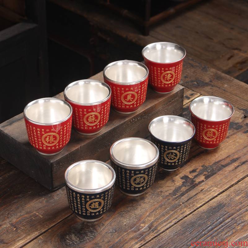 Private custom name master cup tea sample tea cup, ceramic its word single CPU kung fu tea set of tea cups