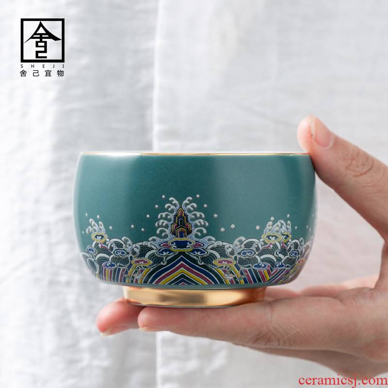 The Self - "appropriate content water hill ceramic masters cup kung fu tea cups, small single cup tea cups suit Chinese style