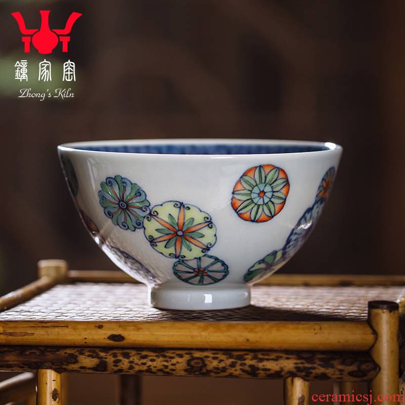 Clock home up porcelain cups color bucket jingdezhen ceramic cups sample tea cup kung fu tea cups move cups