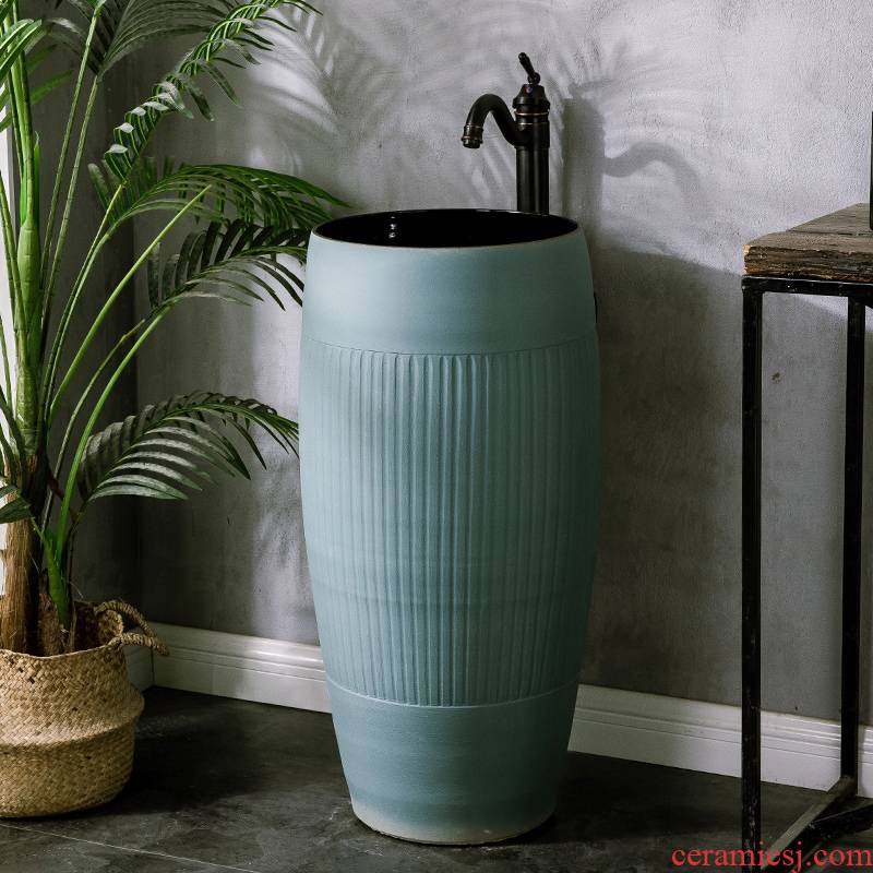 Ceramic column basin floor type restoring ancient ways integrated art basin bathroom industry domestic toilet is the pool that wash a face to wash your hands