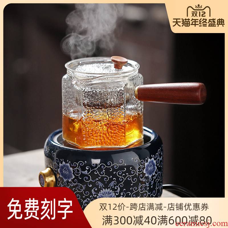 The Mini electric TaoLu boiling tea machine small glass tea set household electric who was orange, white, black tea, the tea stove cooking pot