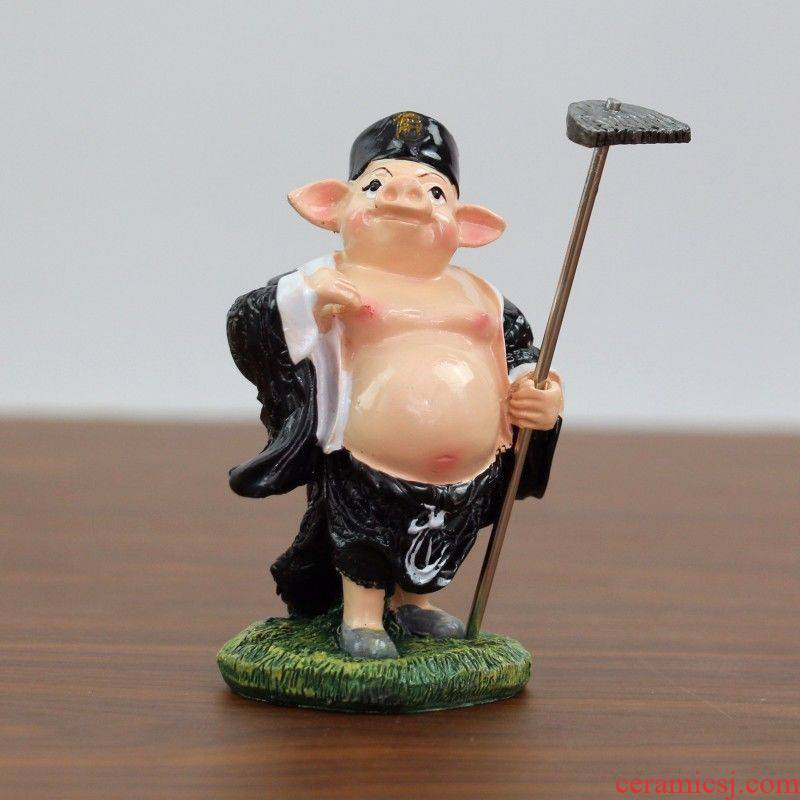 Sun wukong was, pig eight quit to journey to the west, tang "s monk, the teacher and pupil four ceramic furnishing articles? Rockery miniascape garden ornaments