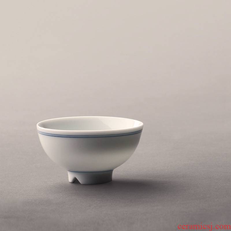 Xuan grain ceramic masters cup personal thin foetus sample tea cup kung fu tea tea cup single CPU antique small hat to CPU