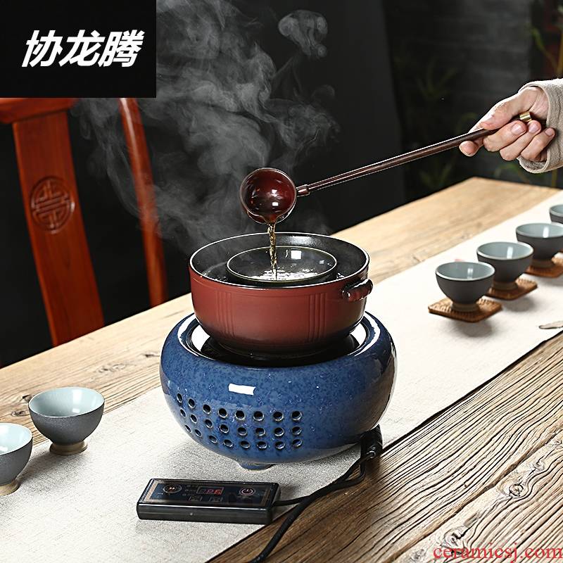 Longed for black tea boiled tea exchanger with the ceramics electric heating electricity TaoLu pu - erh tea teapot electric kettle temperature steam mercifully tea tea sets