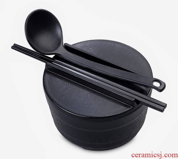 Mercifully rainbow such as bowl with cover the instant noodles bowl chopsticks lunch box individual student working suits for PK ceramic stainless steel tableware cup