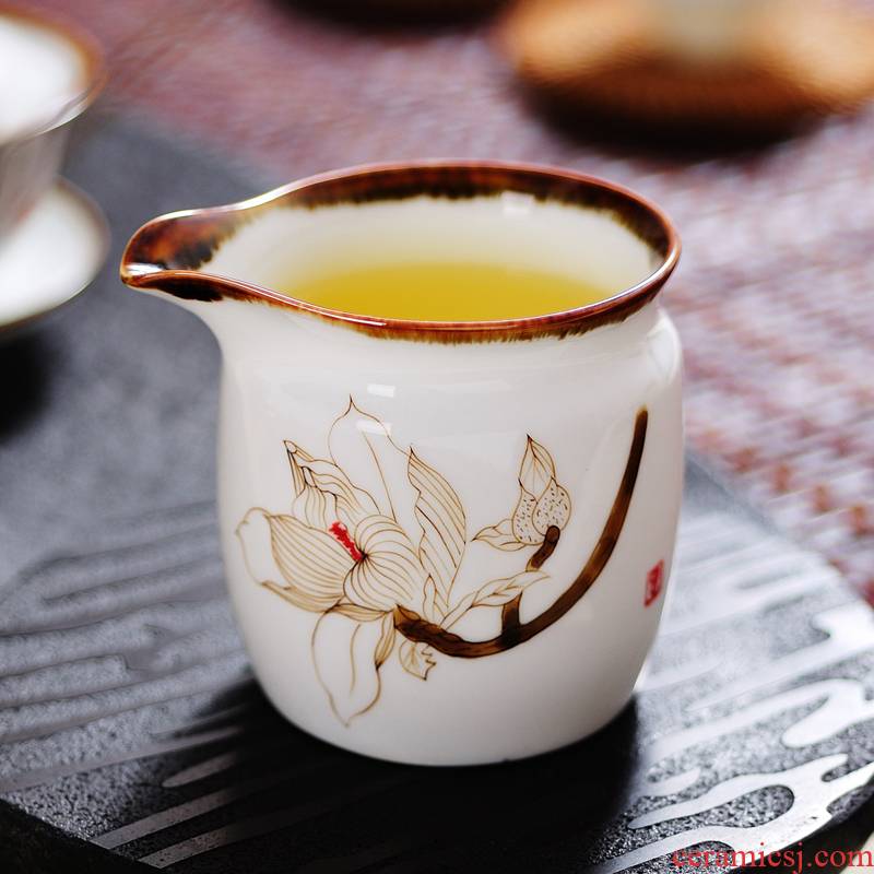 Jingdezhen up ceramic kunfu tea by hand points fair keller of tea ware and white porcelain cup tea archaize large type