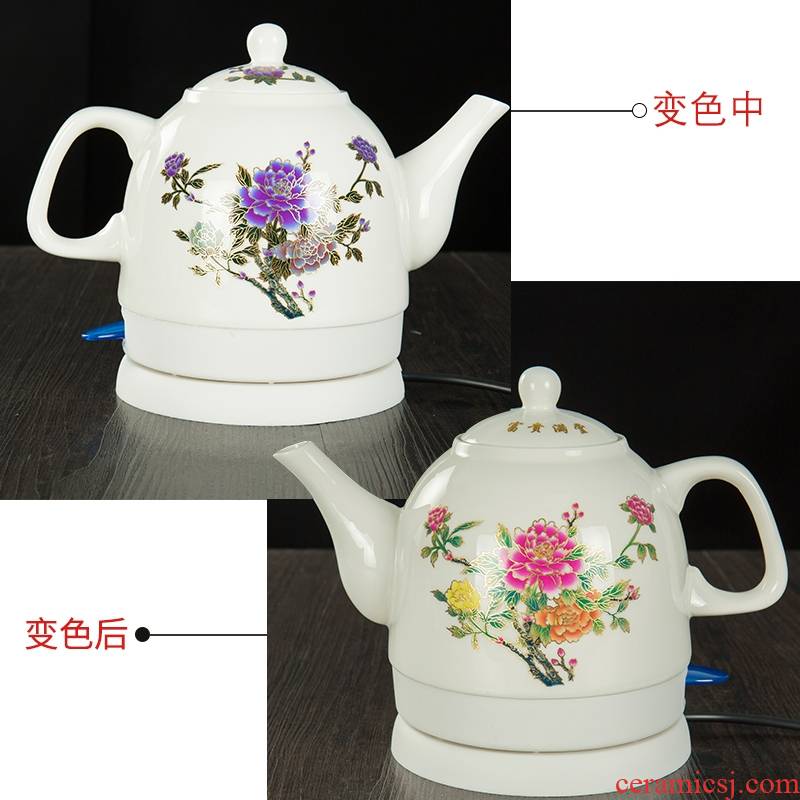 Qiao mu miniature ceramic electric kettle half automatic power household kung fu the boiled water, the electric teapot tea stove