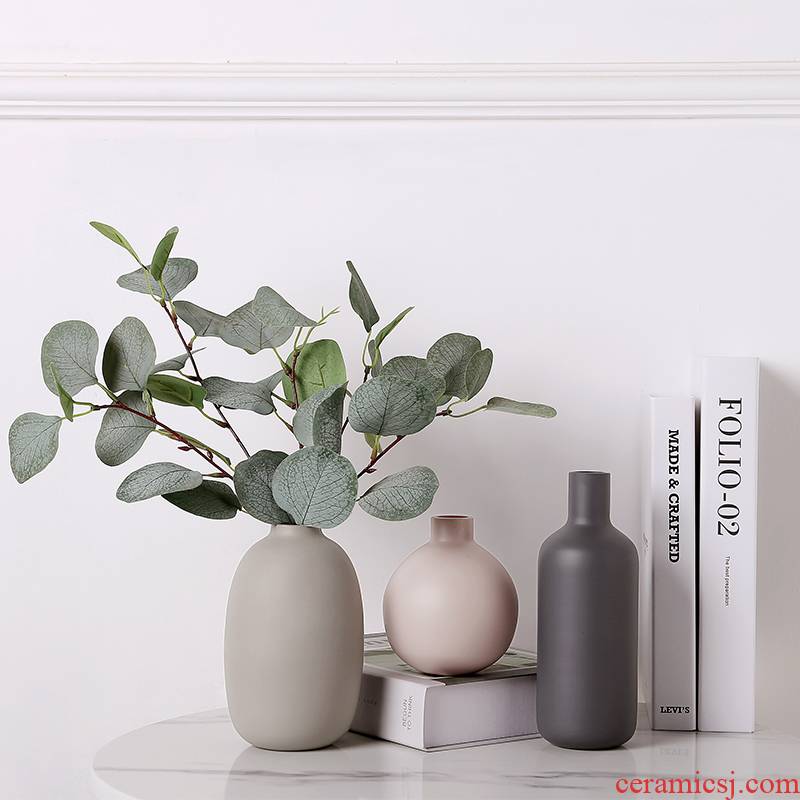 Jingdezhen I and contracted wind Nordic creative ceramic vases, flower arranging flowers sitting room mesa table furnishing articles suit
