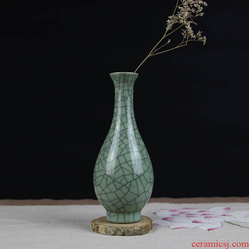 To embellish longquan celadon household act the role ofing is tasted flower vase sitting room mesa place vase hydroponic kung fu tea