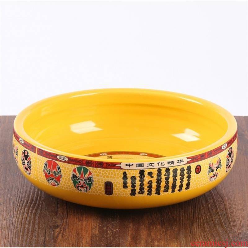 Thickening boiled fish bowl of soup bowl bowl with a large hotel ceramic bowl of the big yards vegetables pickled fish bowl of soup basin basin 1