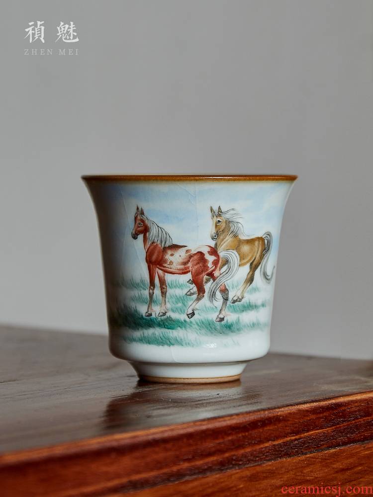 Shot incarnate your up hand - made success of jingdezhen ceramic cups kung fu tea master sample tea cup cup single CPU