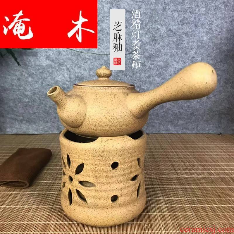 Submerged wood meters word alcohol boiled tea stove coarse ceramic tea set kung fu tea taking imitation to burn video to buy pot furnace base