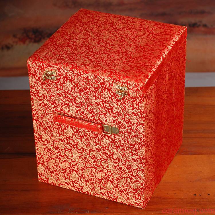 035 jingdezhen ceramic vase already set JinHe send gift box packaging