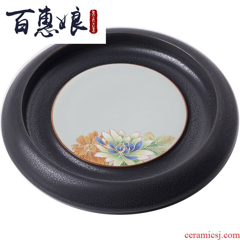 (niang pot pad compote disc ceramic set of kung fu tea tea taking