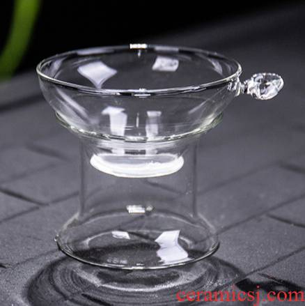 Ya xin company hall glass) kung fu tea tea tea strainer saucer base accessories filter