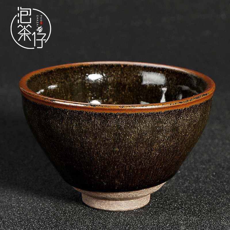 Tea seed light TuHao jianyang built telecom variable beam expressions using ceramic Tea red glaze, the teacup master cup single cup bowl