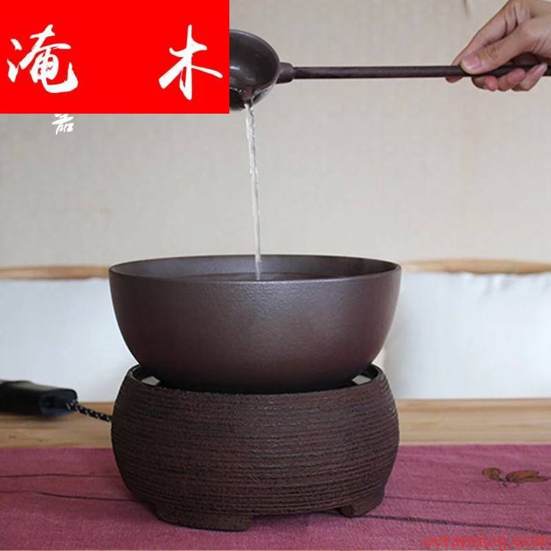 Submerged wood electric TaoLu suit kung fu tea boiled tea exchanger with the ceramics furnace black tea pu - erh tea cooked to use Japanese dry