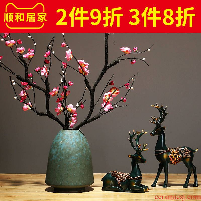 Jingdezhen ceramics vases, I and contracted creative Chinese sitting room porch place flower arranging household ornaments