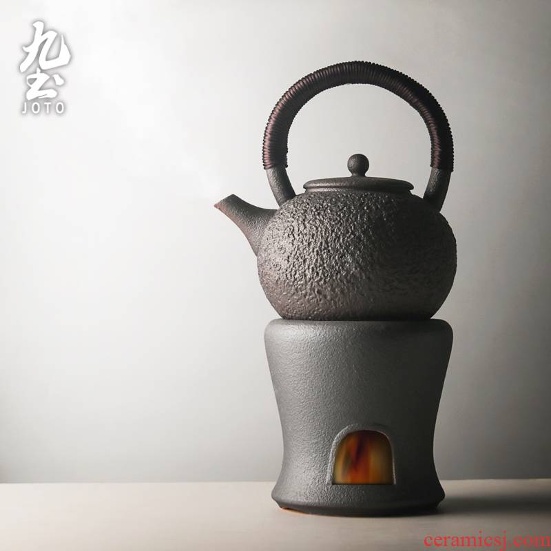 Manual coarse pottery teapot Japanese girder cooking pot nine soil heat large capacity electric TaoLu kettle kung fu tea set