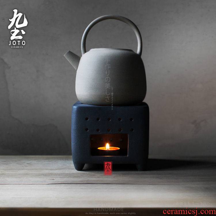 Nine soil alcohol stove with a pot of boiled tea kettle primary Japanese zen tea table kunfu tea ceramic tea set the fire