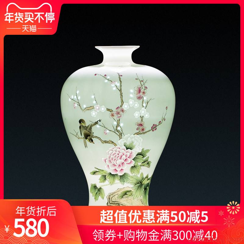 Jingdezhen ceramics manual hand - made vases under glaze color porcelain insulator knife clay flower arrangement sitting room place, household act the role ofing is tasted