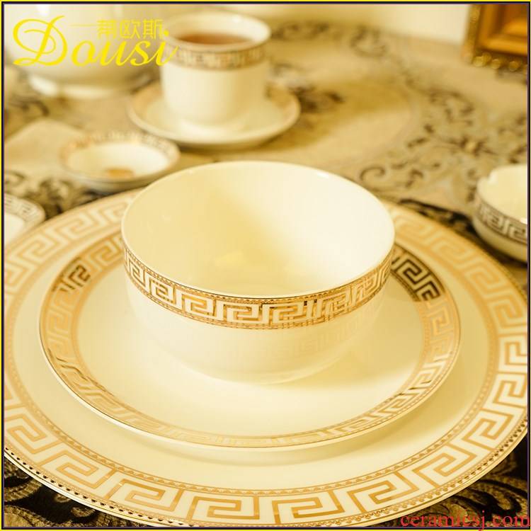 Hotel ceramic tableware restaurant table Hotel club dinner table dishes suit mesa area
