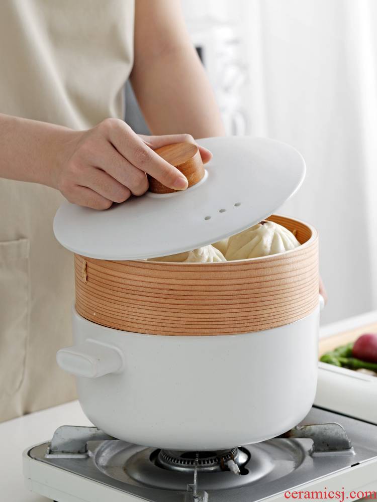 Ceramic stone bowl household soup rice stew pot of soup pot with flame kitchen'm gas high temperature casserole steamer triad