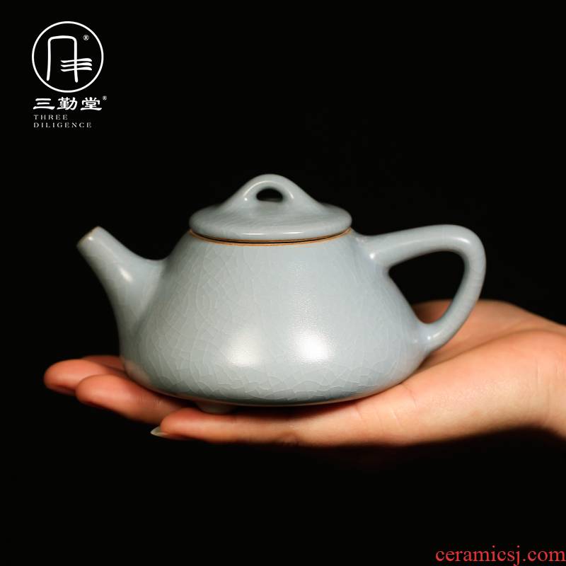 Three frequently hall out your up stone gourd ladle pot plate to support his family with a single pot of jingdezhen ceramic tea teapot S24008