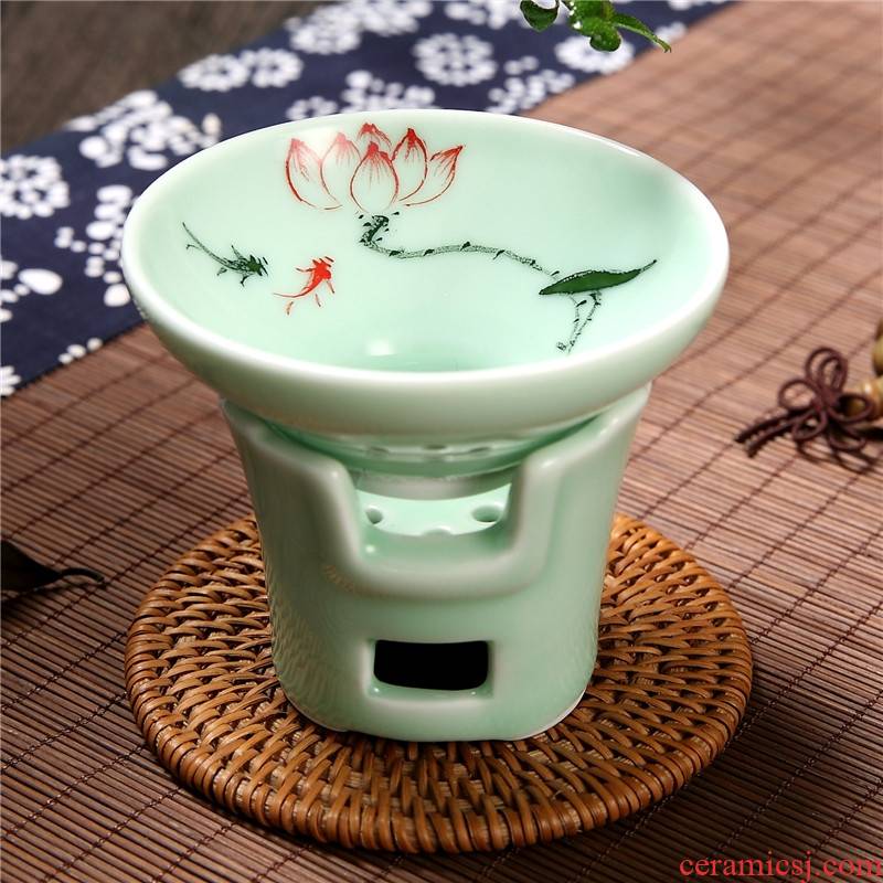 Qiao mu QGZ tea accessories ceramic celadon between the screen mesh tea tea tea set tea tea tea
