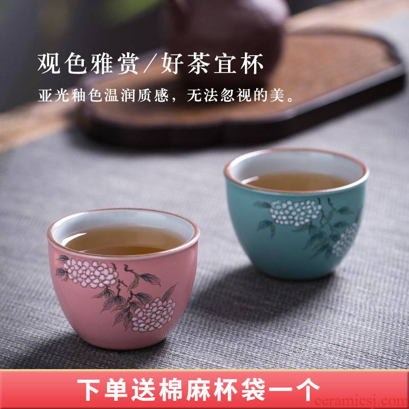 Pure manual master cup single CPU hand - made ceramic sample tea cup your up jingdezhen kung fu tea cups for its ehrs single open