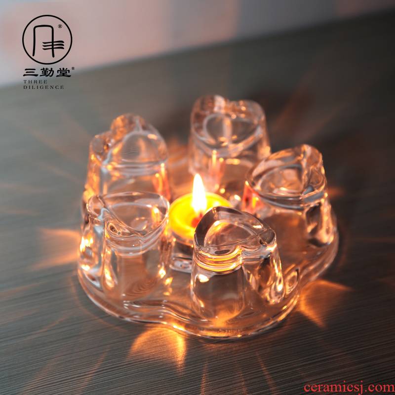 The three frequently kung fu tea set crystal glass holding furnace heating base based warm tea, The tea stove S04041 wen