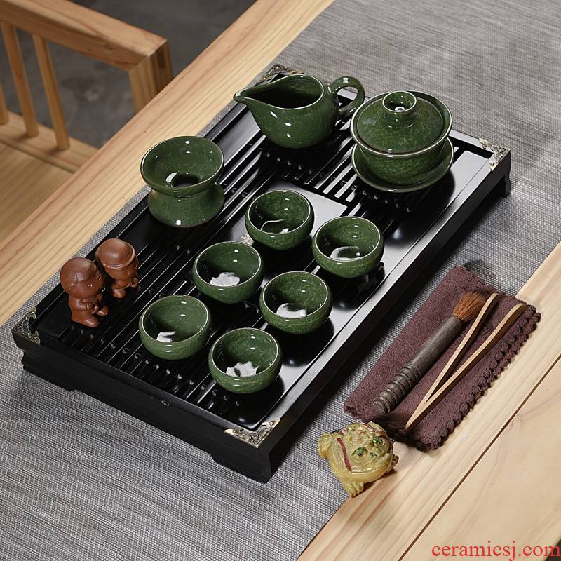 Hui shi ceramic tea set kung fu tea set a complete set of tea sets your up cup teapot tea tea tea tray