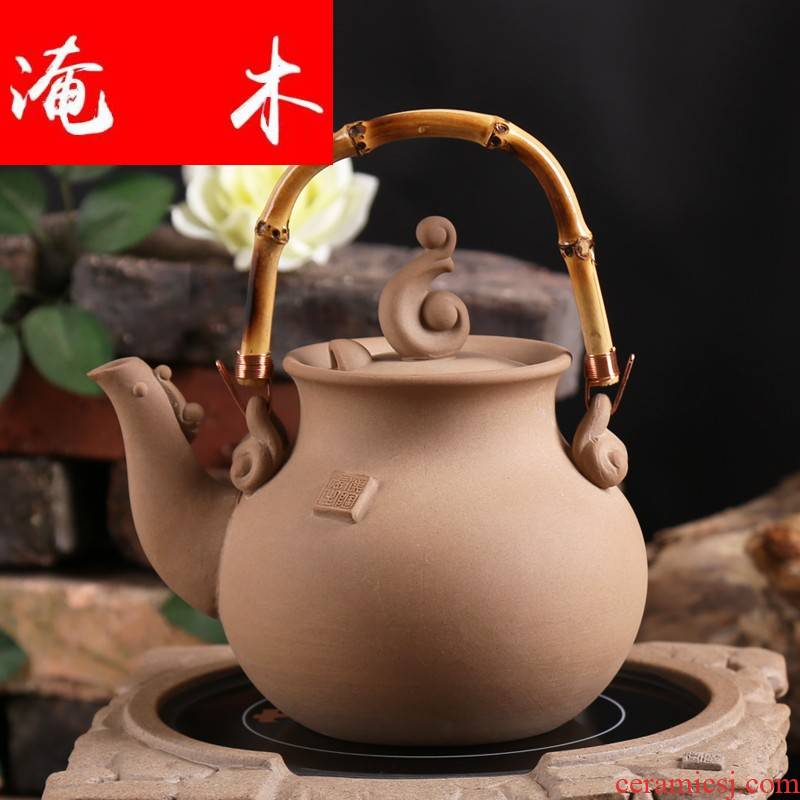 Submerged wood old period of clay ceramic teapot large girder teapot household utensils gift boxes tea stove to boil tea