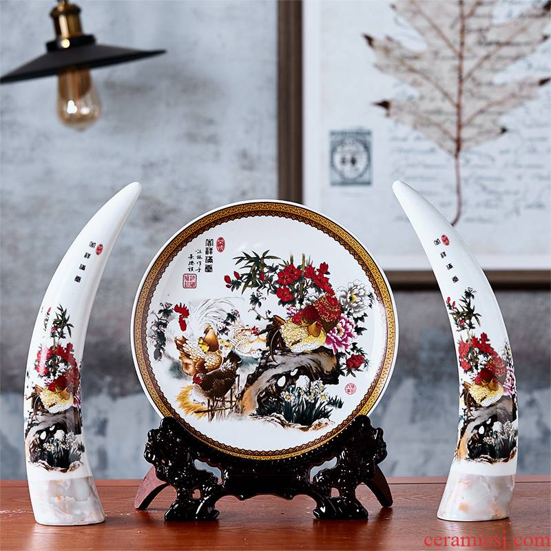 Jingdezhen ceramic vase ivory house wine TV ark, ceramic furnishing articles furnishing articles sitting room decorative arts and crafts