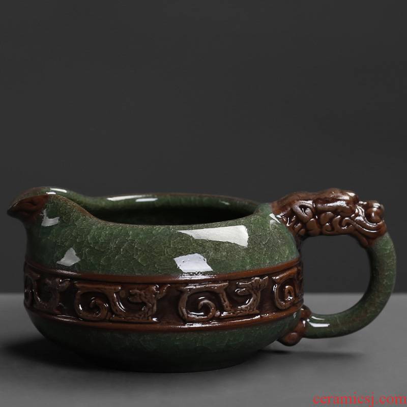 Ice crack archaize ceramic tea ware points the beverage creative kung fu tea set fair accessories take home the hot cup