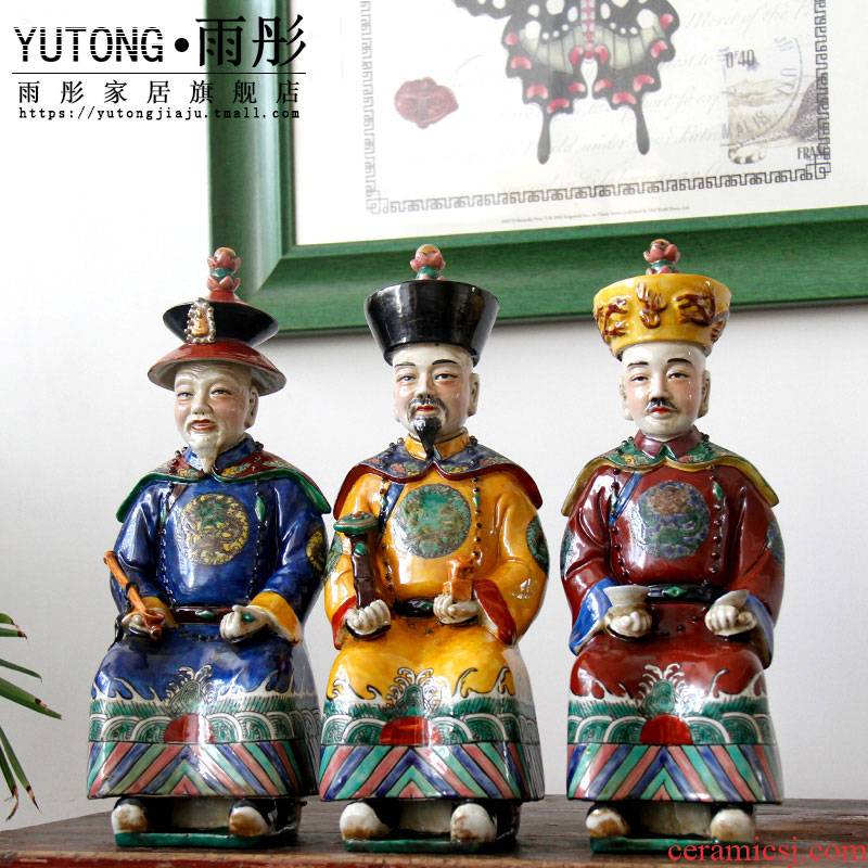 Jingdezhen blue and white/ceramic handicrafts kangxi yongzheng emperor qianlong pastel furnishing articles furnishing articles household act the role ofing is tasted