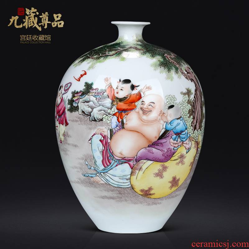 Jingdezhen ceramics dong - Ming li hand - made vase in the front of Chinese style living room porch decoration as furnishing articles
