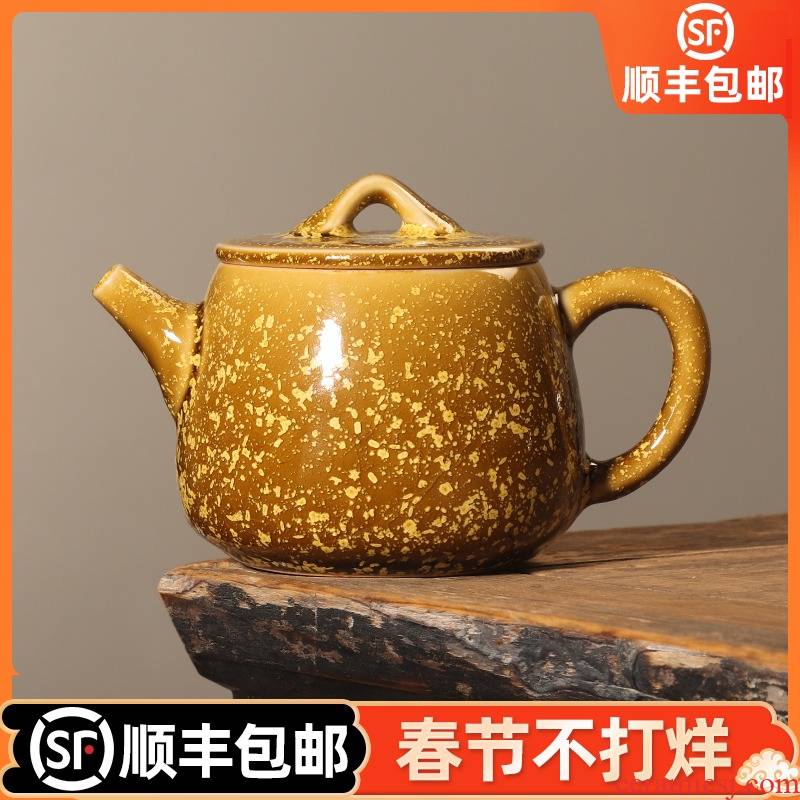 The Master artisan fairy Chen Weichun up single pot of creative move teapot ceramic teapot household manual making tea
