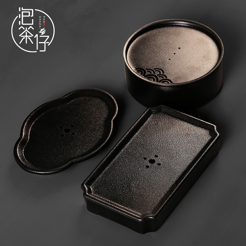 Pure plates bearing pot holder, Japanese ceramic dry mercifully machine restores ancient ways a pot of water storage base contracted kung fu tea pot pad